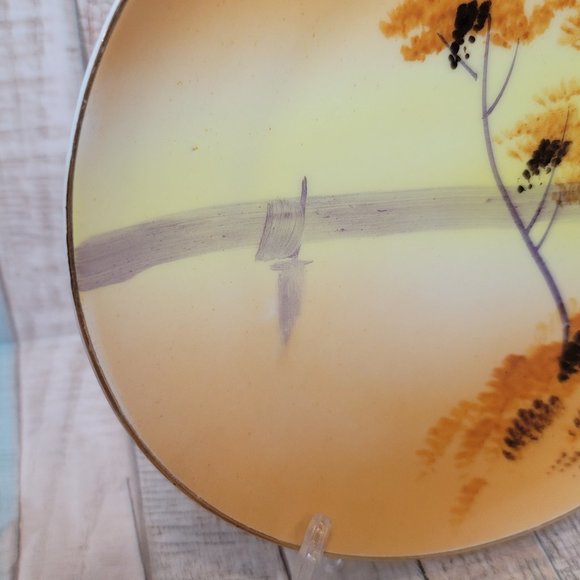 Set of 3 Vintage Meito China Hand Painted 6 Inch Plates Made in Japan - Picture 3 of 9